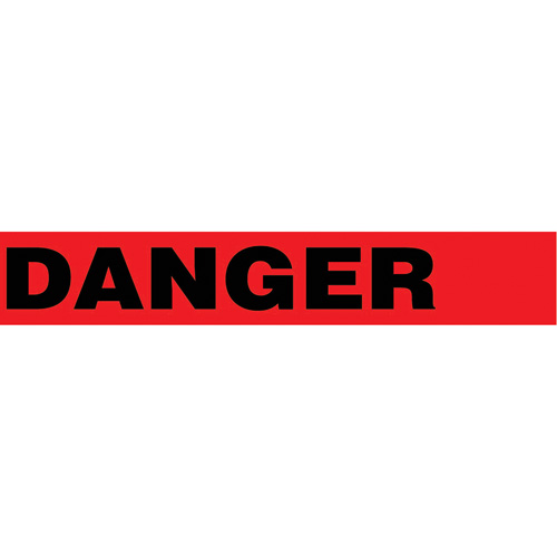 Floor Safety Tape, 3" x 54', Vinyl, Black/Red NTL Industrial