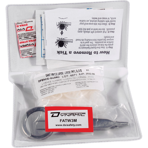 Dynamic Tick Removal Kit, Class 1 Medical Device, Resealable Plastic Bag NTL Industrial