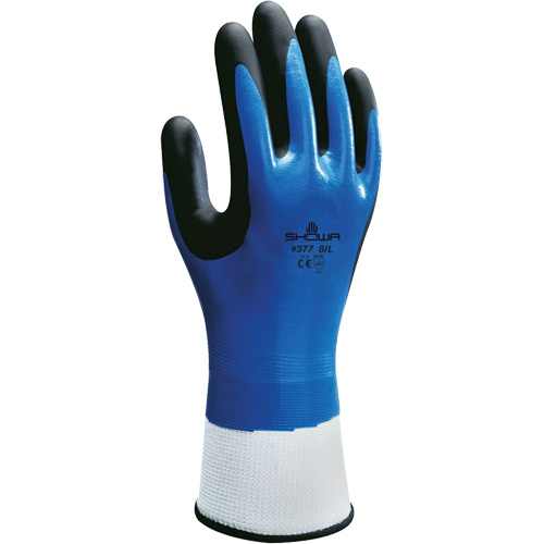 Gants enduits antichocs 377-IP, 7/Moyen, Paume en Synth&eacute;tique, Poignet &eacute;lastique/Poignet en tricot NTL Industrial