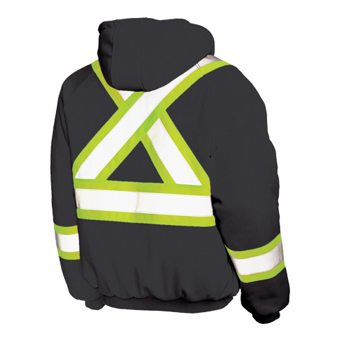 Chandail avec capuchon de s&eacute;curit&eacute;, Polyester, Grand, Noir NTL Industrial