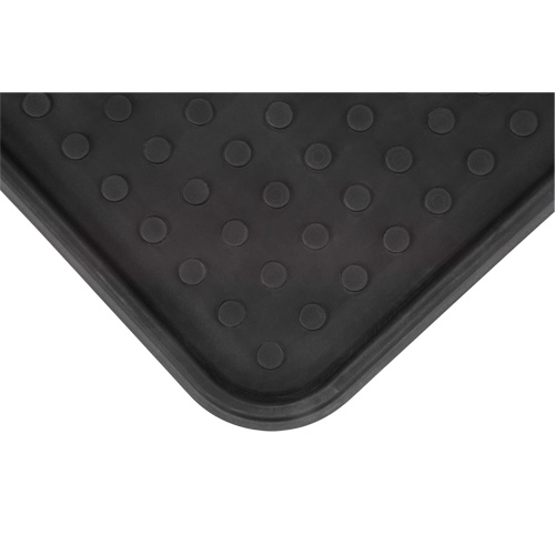 Boot Tray, Plastic, Black, 25" L x 14" W NTL Industrial
