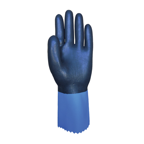 Gants enti&egrave;rement tremp&eacute;s et r&eacute;sistants aux produits chimiques Summitech, Taille Petit/7, 11,8" lo, Chloropr&egrave;ne, Doublure en Poly-coton, 59 mils NTL Industrial