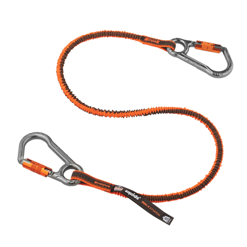 Longe porte-outils verrouillable Squids 3118F(x), Tendeur, Mousqueton double NTL Industrial