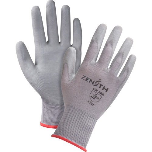 Gants en nylon enduits de polyur&eacute;thane sans DMF, 8/Moyen, R&ecirc;vetement Polyur&eacute;thane, Calibre 15, Enveloppe en Nylon NTL Industrial
