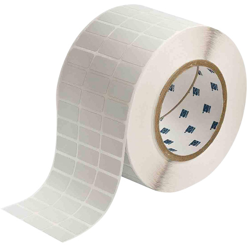 &eacute;tiquettes lustr&eacute;es pour plaques signal&eacute;tiques, Polyester m&eacute;talis&eacute;, 1" lo x 0,5" h, Argent NTL Industrial