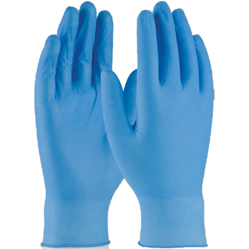 Disposable Gloves, Medium, Nitrile, 4-mil, Powder-Free, Blue NTL Industrial