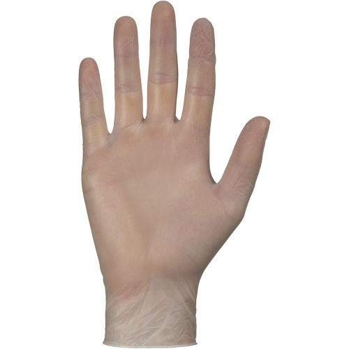Disposable Gloves, Small, Vinyl, 4-mil, Powder-Free, White NTL Industrial