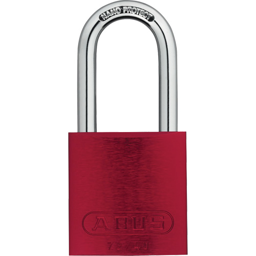 Cadenas de s&eacute;curit&eacute;, Rouge, Cl&eacute;s identiques, Aluminium, Largeur de 1-1/2" NTL Industrial