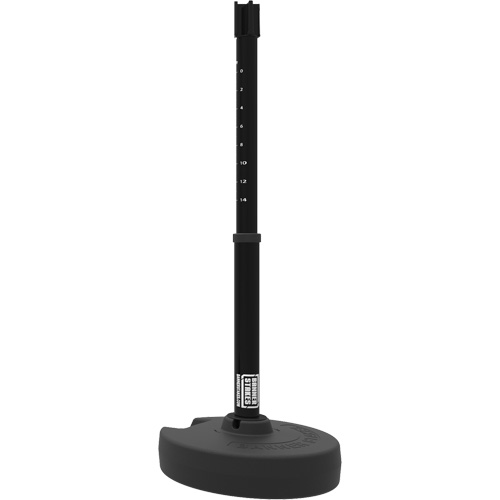 PLUS Barrier Post Set Receiver, 42" High, Black NTL Industrial