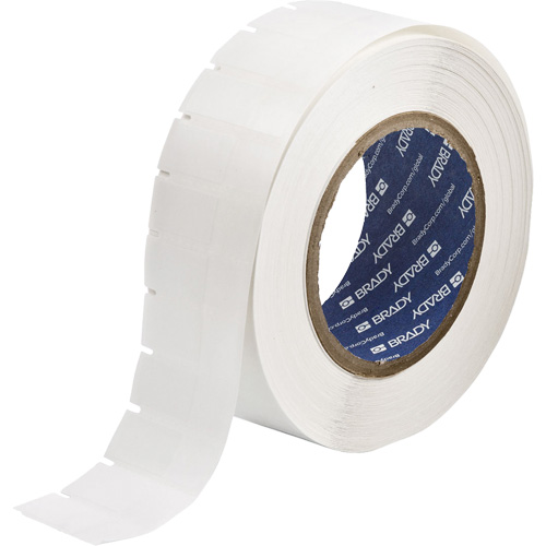 &eacute;tiquettes &agrave; transfert thermique B-461, Polyester, 0,6" lo x 1,625" h, Blanc NTL Industrial