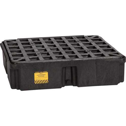 Plateforme de d&eacute;versement modulaire, Capacit&eacute; de d&eacute;versement 15 gal. US, 26" x 26,25" x 6,5" NTL Industrial