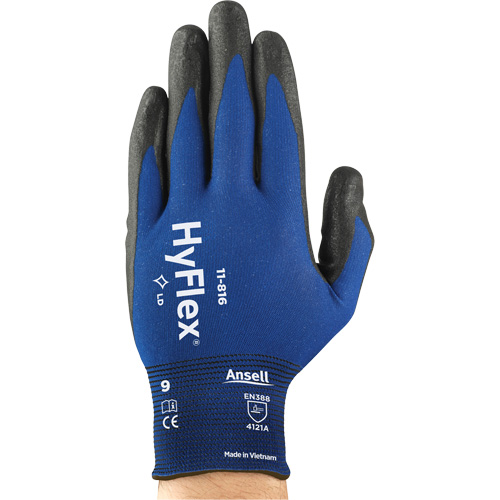 Gants HyFlex 11-816, 6, R&ecirc;vetement Mousse de nitrile, Calibre 18, Enveloppe en Nylon/Spand NTL Industrial