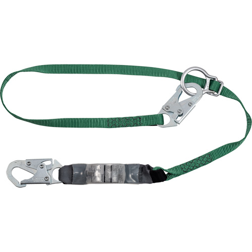 V-Series Lanyard, 4', Snap Hook Center, Snap Hook Leg Ends, Polyester NTL Industrial