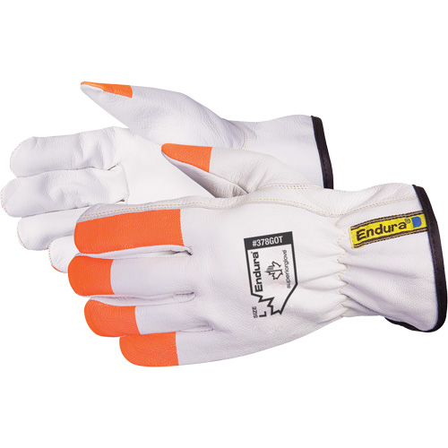 Gants de conducteur de luxe pour l'hiver Endura, T-petit, Paume en Cuir fleur de ch&egrave;vre, Thinsulate NTL Industrial