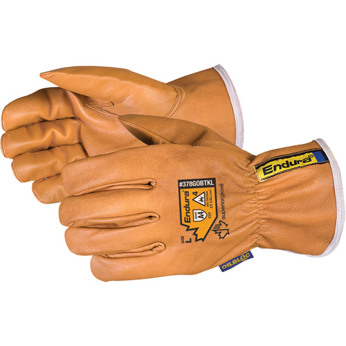 Gants de conducteur pour l'hiver Endura, Petit, Paume en Cuir fleur de ch&egrave;vre, Thinsulate NTL Industrial