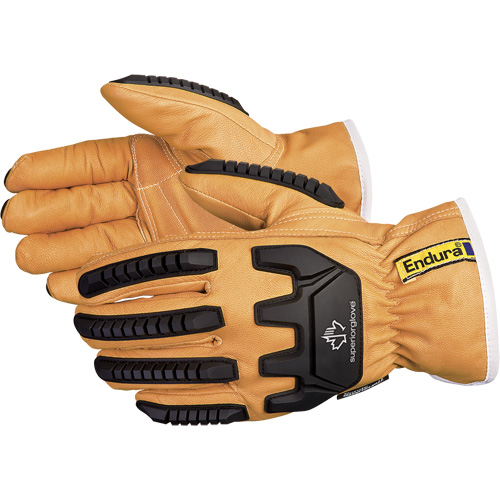 Gants de conducteur antichocs Endura, T-petit, Paume en Cuir fleur de ch&egrave;vre, Thinsulate NTL Industrial