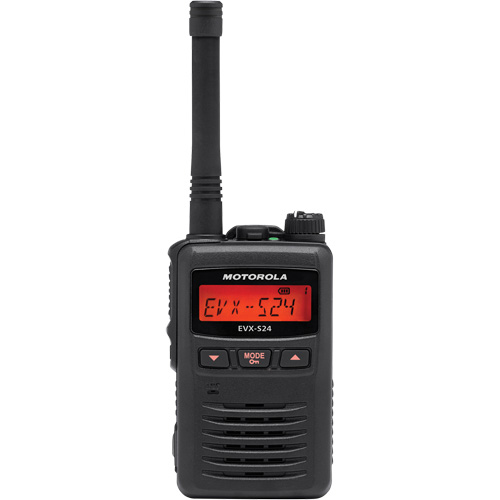 EVX-S24 Series Portable Radio, UHF Radio Band, 256 Channels, 200 000 sq. ft. Range NTL Industrial