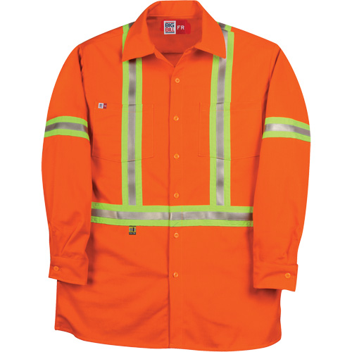 Westex UltraSoft&reg; Industrial Work Shirt, Medium (Tall), Orange NTL Industrial