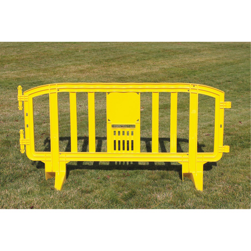 Barricade Movit, Emboîtables, 78" lo x 39" h, Jaune NTL Industrial
