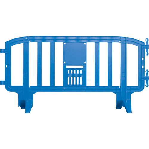 Movit Barricade, Interlocking, 78" L x 39" H, Blue NTL Industrial