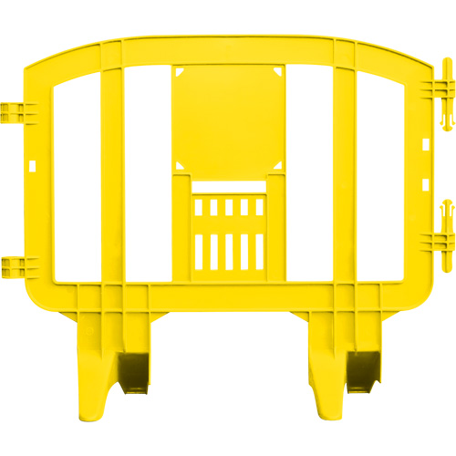 Minit Barricade, Interlocking, 49" L x 39" H, Yellow NTL Industrial