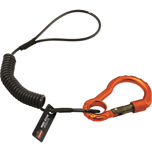 Longe porte-outils Squids 3156, Spirale, Mousqueton/boucle NTL Industrial