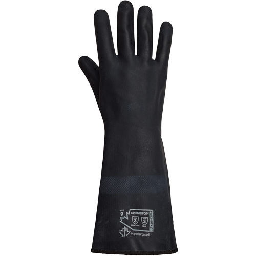 SolvStop Heady-Duty Chemical & Heat-Resistant Gloves, Neoprene, 8, Protects Up To 392° F (200° C) NTL Industrial