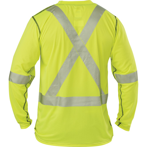 T-shirt &agrave; manches longues haute visibilit&eacute; Polartec Power Grid, Polyester, 2T-Grand, Jaune lime haute visibilit&eacute; NTL Industrial