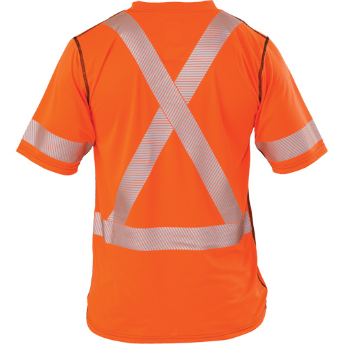T-shirt &agrave; manches courtes haute visibilit&eacute; Polartec Power Grid, Polyester, T-Grand (grande taille), Orange NTL Industrial