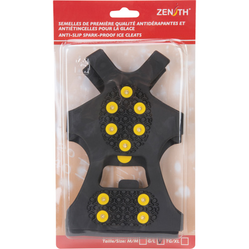 Anti-Slip Spark-Proof Ice Cleats, Brass, Stud Traction, Large NTL Industrial
