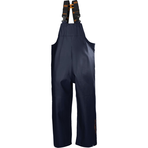 Gale Rain Bib Pants, Small, Polyester, Navy Blue NTL Industrial