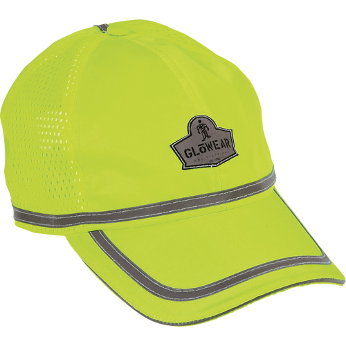 GloWear&reg; 8930 High Visibility Baseball Cap, High Visibility Lime-Yellow, Polyester NTL Industrial