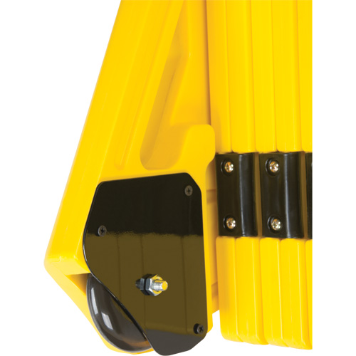 Barri&egrave;re mobile portative, 40" h x 13' lo, Jaune NTL Industrial