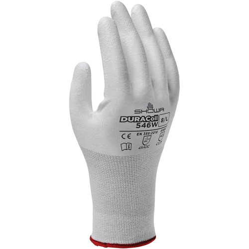 Gants r&eacute;sistants aux coupures 546W, Taille 6/Petit, Calibre 13, Rev&ecirc;tement Polyur&eacute;thane, Enveloppe en PEHP, ANSI/ISEA 105 niveau 3/EN 388 niveau C NTL Industrial