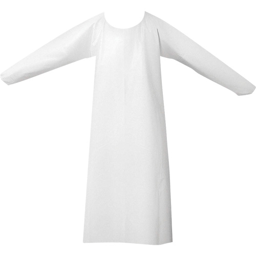 CoverMe Gowns, One Size, White, Polyurethane NTL Industrial