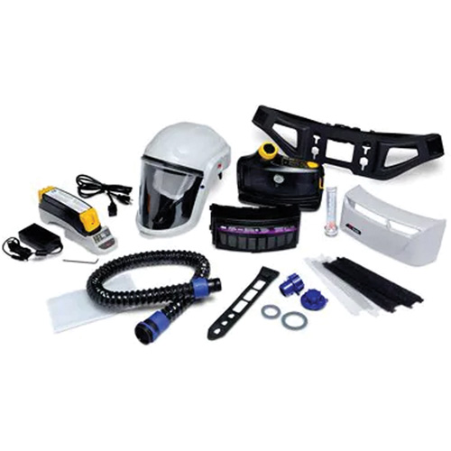 Versaflo Powered Air Purifying Respirator Painter's Kit, Headcover & Faceshield, Lithium-Ion Battery NTL Industrial