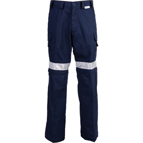 High Visibility Pants, Poly-Cotton, 36, Navy Blue NTL Industrial