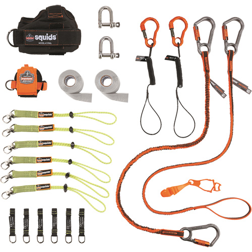 Squids&reg; 3186 Iron/Steel Worker's Tool Tethering Kit NTL Industrial
