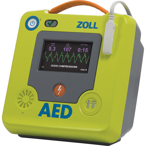 D&eacute;fibrillateur AED 3 BLS pour secouristes professionnels, Semi-automatique, Français, Classe 4 NTL Industrial