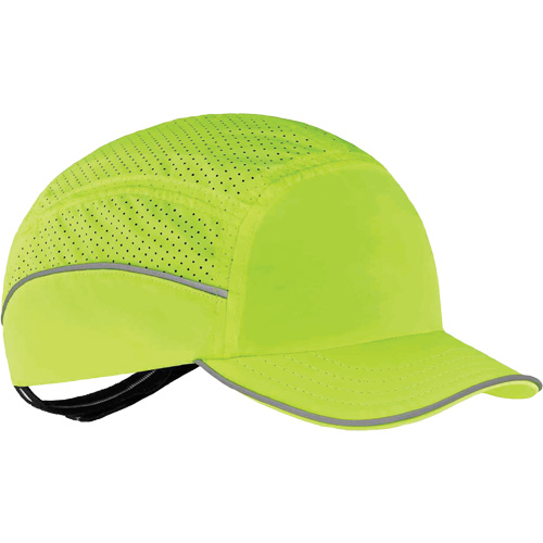 Skullerz&reg; 8955 Lightweight Bump Cap Hat, High Visibility Lime Green NTL Industrial