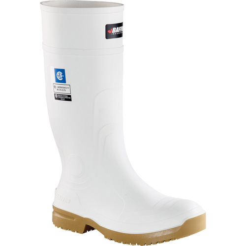 Slip Resistant Boots, Rubber, Steel Toe, Size 4 NTL Industrial