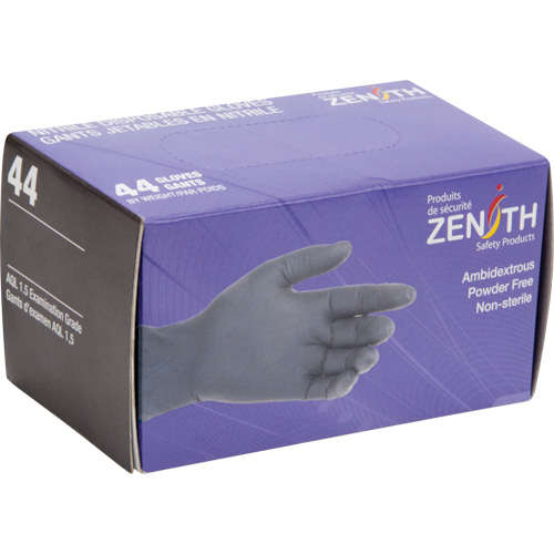 Gants jetables en paquets pour distributeur, T-Grand, Nitrile, 5 mils, Sans poudre, Noir NTL Industrial