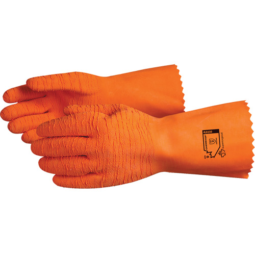 Gants r&eacute;sistants aux produits chimiques Chemstop, Taille 8, 12" lo, Latex, Doublure en Jersey de coton NTL Industrial