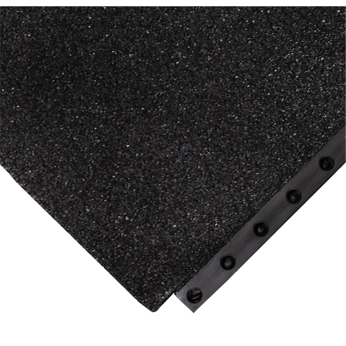 24/Seven&reg; Locksafe&reg; Anti-Fatigue Mat, Textured, 3' x 3' x 5/8", Black, Nitrile NTL Industrial