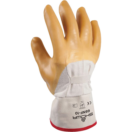 Wrinkle Finish Coated Glove, 10/Large, Rubber Latex Coating, Cotton Shell NTL Industrial