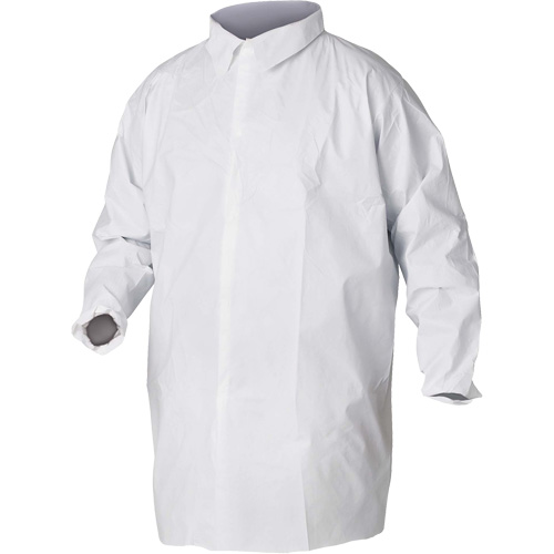 KleenGuard A20 Lab Coats, SMS, White, Small NTL Industrial