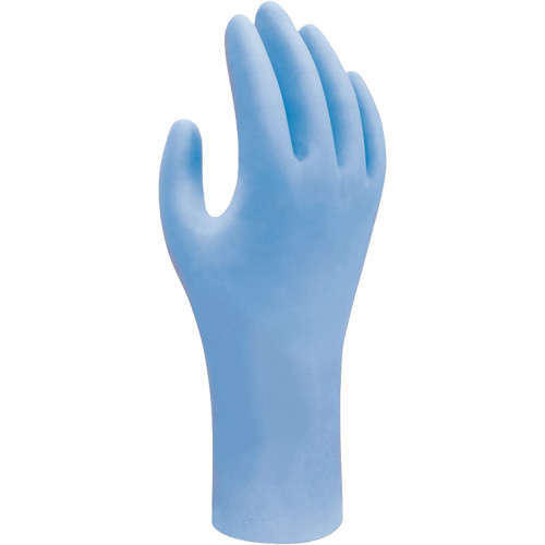 Gants jetables biod&eacute;gradable, T-petit, Nitrile, 2,5 mils, Sans poudre, Bleu NTL Industrial