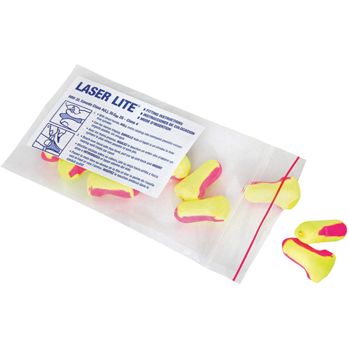 Bouchons d'oreilles jetables Laser Lite de Howard Leight, Vrac - Sac en poly NTL Industrial