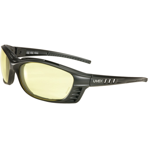 Uvex&reg; Livewire Safety Glasses with HydroShield Lenses, Amber Lens, Anti-Fog, ANSI Z87+/Meets/Exceeds CSA Z94.3 NTL Industrial