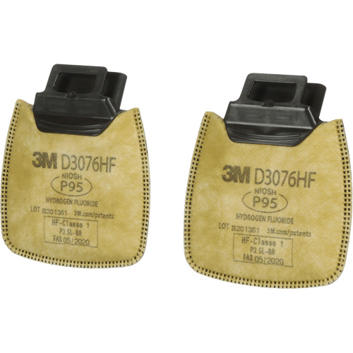 Secure Click Respirator Cartridge, Combination Gas/Vapour Cartridge and Particulate Filter, Acid Gas/P95 NTL Industrial